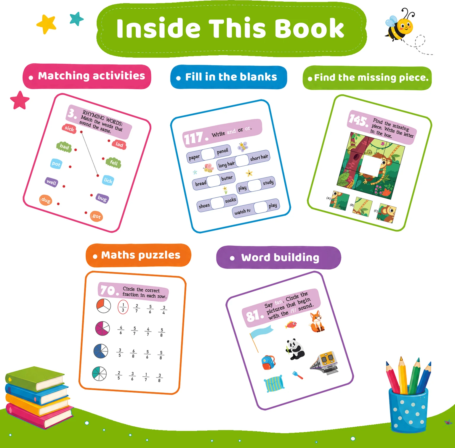 Kids Activity Book 6+, Brain Games Workbook - Image 4